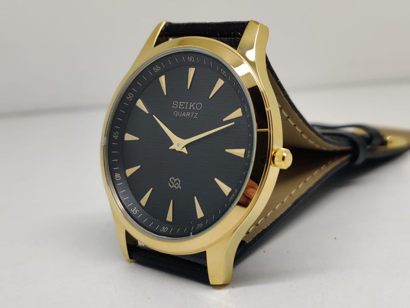 Seiko 5 Black Dial quartz Watch