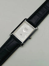 Seiko Luxury Tank Style Watch – Slim Vintage Quartz Watch for Men National Watches