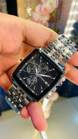 Seiko Vintage Tank Wrist Watch – Luxury Rectangular Quartz for Men National Watches