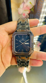 Seiko Vintage Tank Wrist Watch – Luxury Rectangular Quartz for Men National Watches