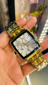 Seiko Vintage Tank Wrist Watch – Luxury Rectangular Quartz for Men National Watches