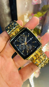 Seiko Vintage Tank Wrist Watch – Luxury Rectangular Quartz for Men National Watches