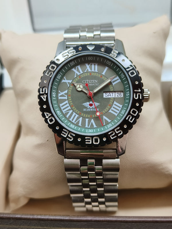 Citizen Eagle 7 Automatic Sports Watch – Stainless Steel, 21 Jewels