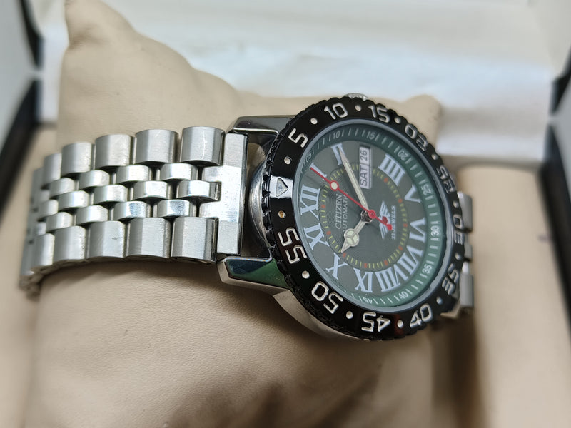 Citizen Eagle 7 Automatic Sports Watch – Stainless Steel, 21 Jewels