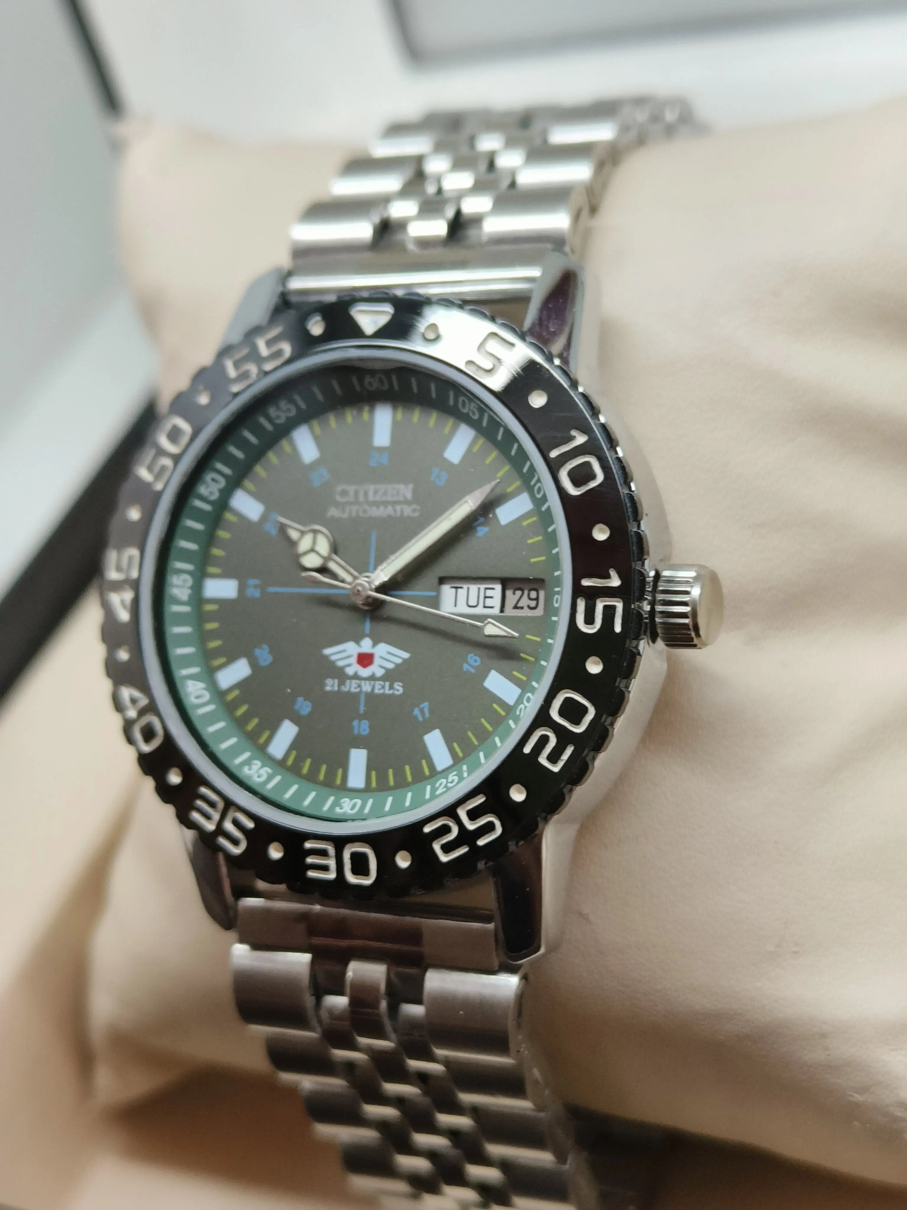 Citizen Eagle 7 Automatic Sports Watch – Japan 21J Automatic, Sports Look National Watches