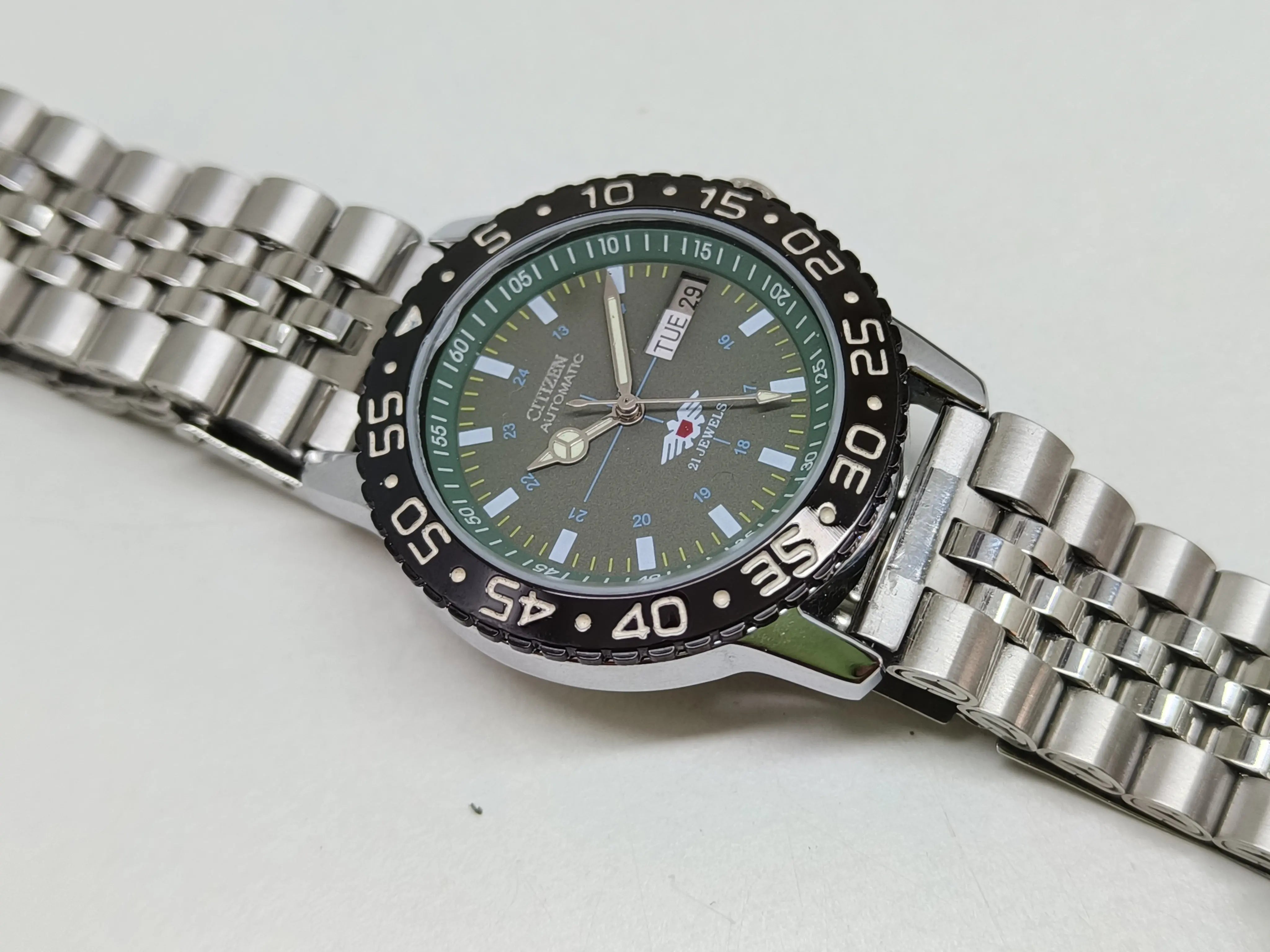 Citizen Eagle 7 Automatic Sports Watch – Japan 21J Automatic, Sports Look National Watches