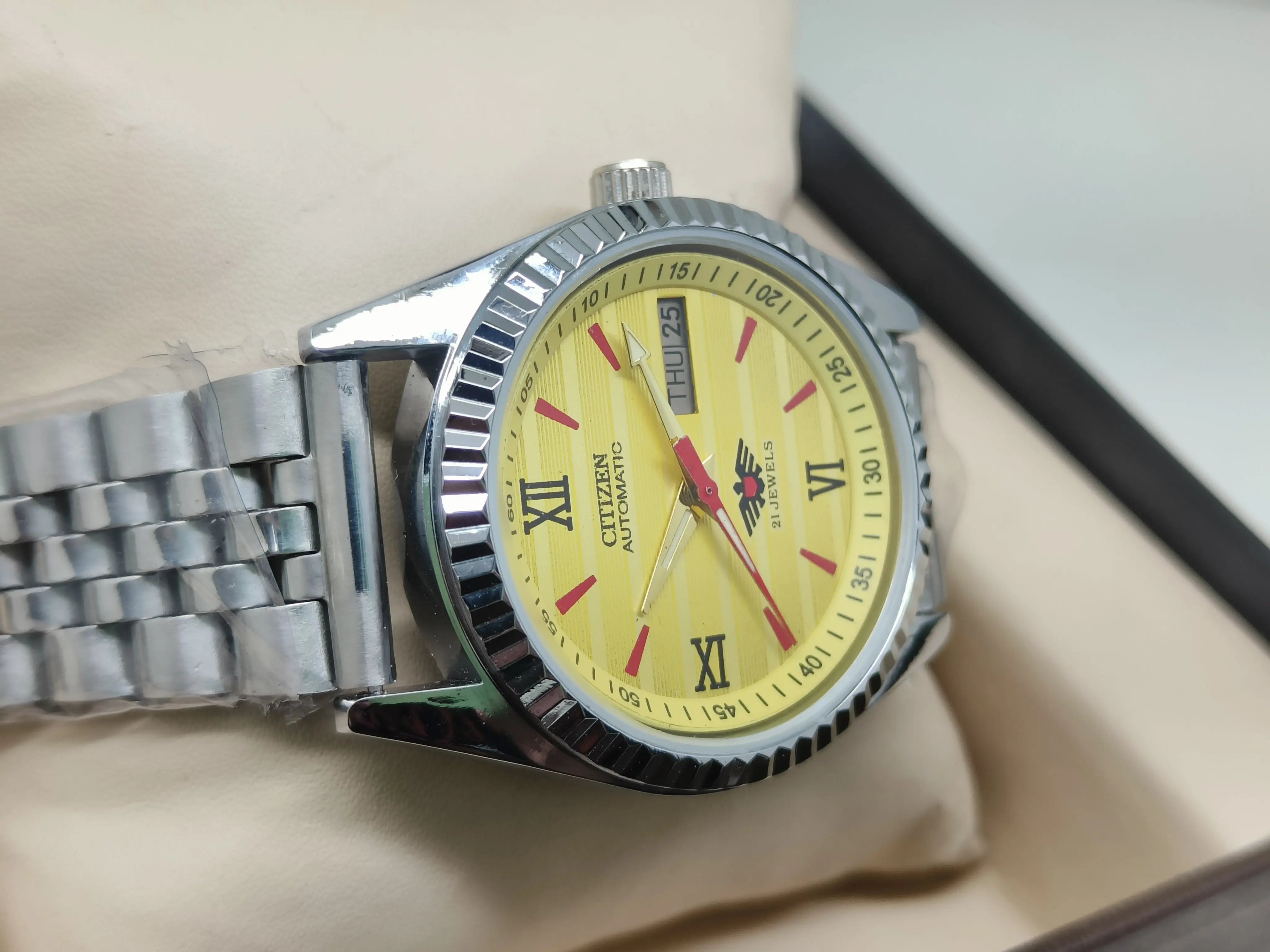 Citizen Eagle Automatic Watch – Stainless Steel Vintage Model National Watches