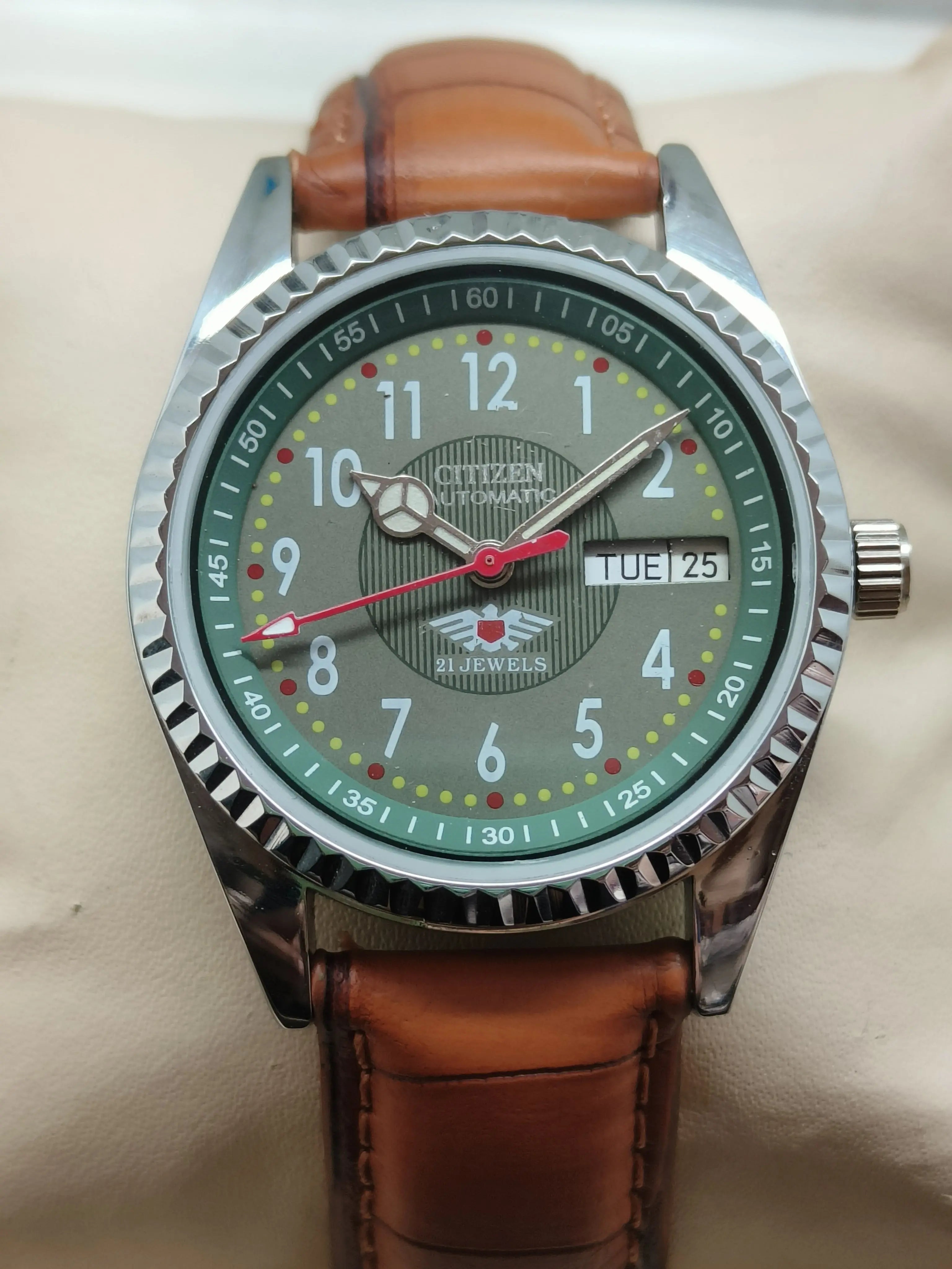 Citizen Eagle Automatic Watch – 21 Jewels Vintage Look National Watches