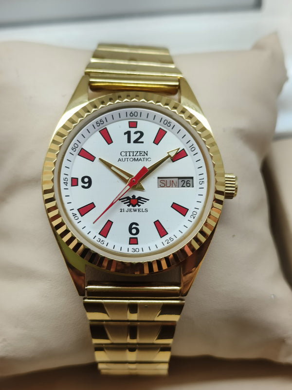 Citizen Eagle 7 Automatic Watch – Japan Made, Day-Date Stainless Steel