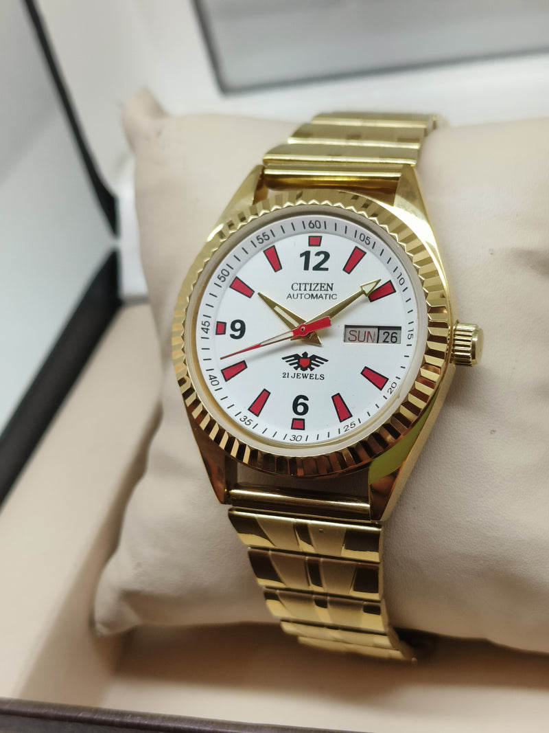 Citizen Eagle 7 Automatic Watch – Japan Made, Day-Date Stainless Steel