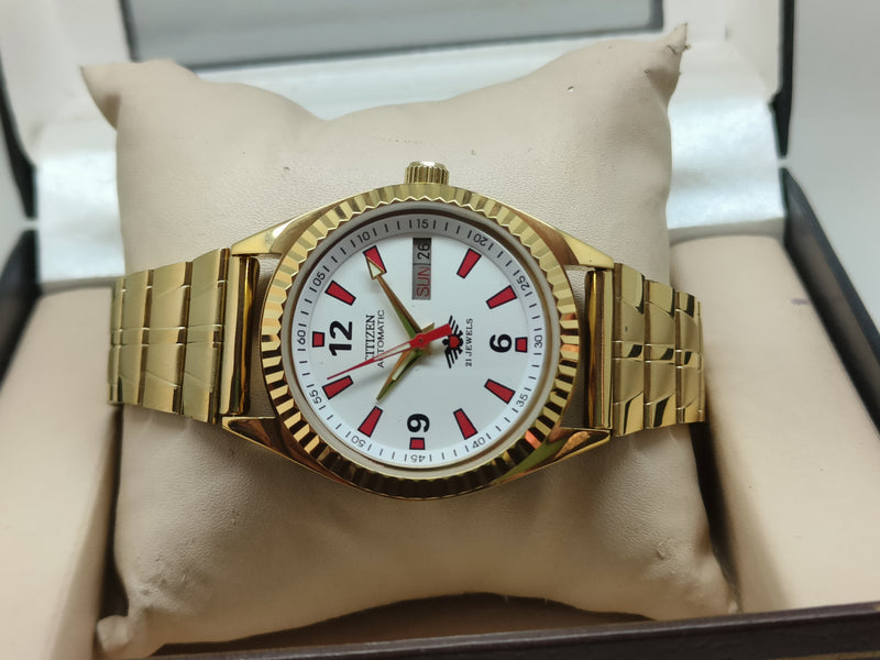 Citizen Eagle 7 Automatic Watch – Japan Made, Day-Date Stainless Steel