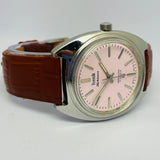 HMT Kohinoor 17 Jewels Mechanical – Pink Sunburst Vintage Watch National Watches