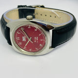 HMT Kohinoor 17 Jewels – Maroon Sunburst Hand Winding Watch National Watches