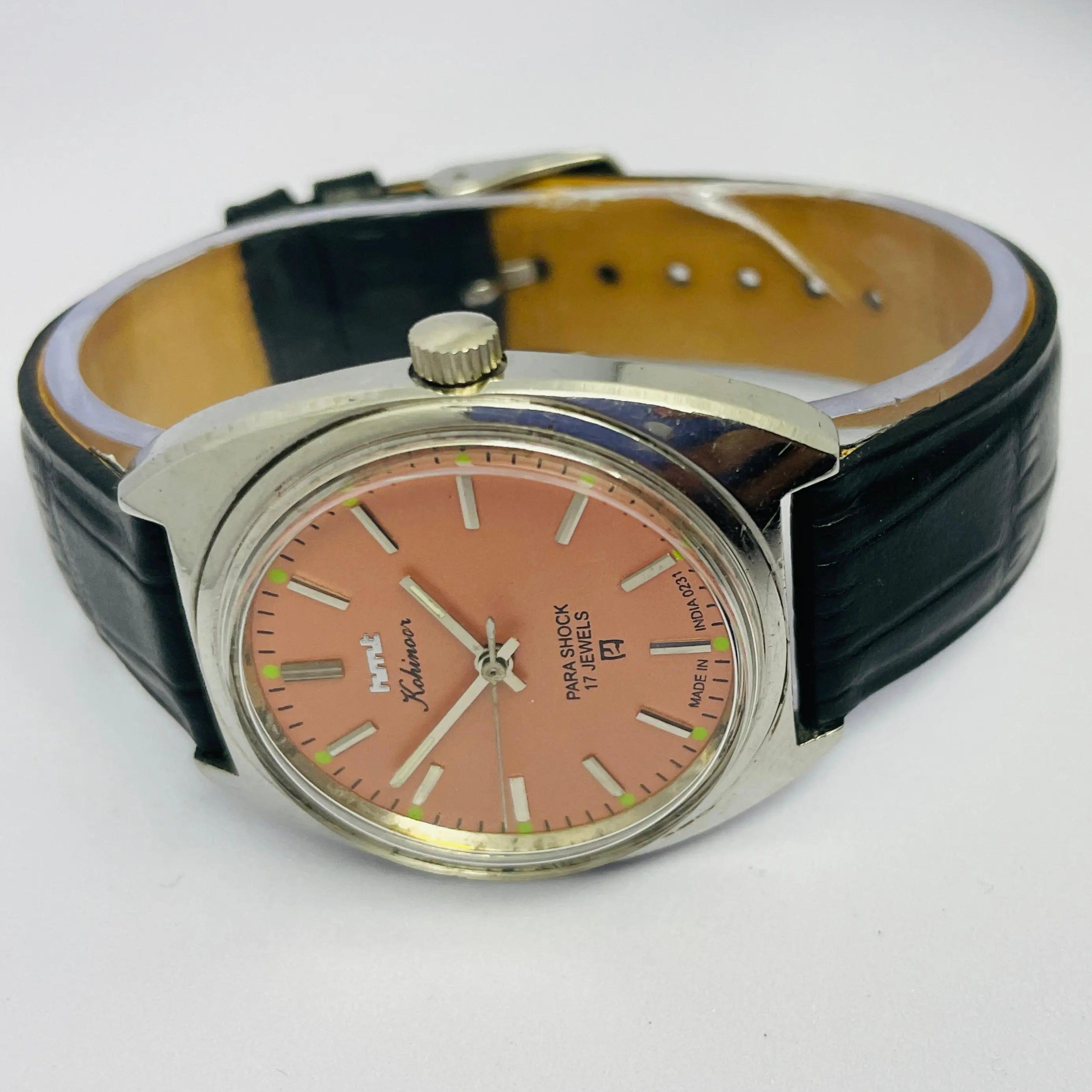 HMT Kohinoor Mechanical 17 Jewels – Peach Dial Vintage Classic National Watches