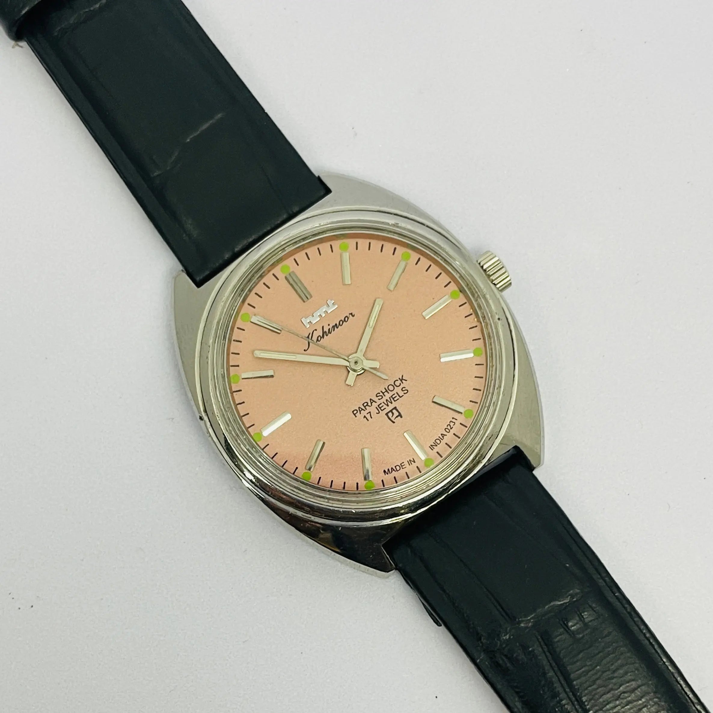 HMT Kohinoor Mechanical 17 Jewels – Peach Dial Vintage Classic National Watches