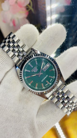 Seiko 5 Automatic Green Dial Refurbished Vintage Japan 17 Jewels Watch