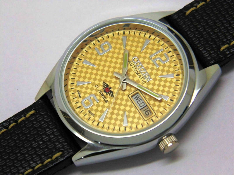 Citizen Automatic 8200 Movement stainless steel Japan Made 21 Jewels Men s Wrist Watch