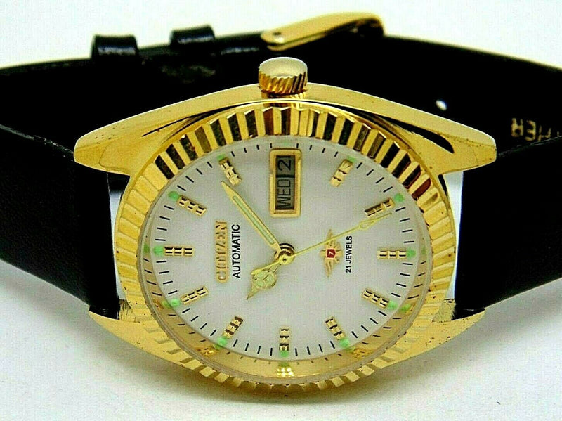 Citizen Automatic 8200 Movement stainless steel Japan Made 21 Jewels Men s Wrist Watch