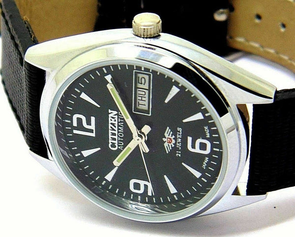 Citizen Automatic 8200 Movement stainless steel Japan Made 21 Jewels Men s Wrist Watch