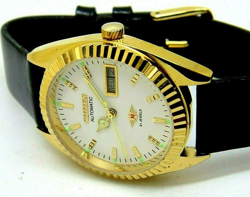 Citizen Automatic 8200 Movement stainless steel Japan Made 21 Jewels Men s Wrist Watch