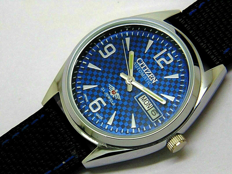 Citizen Automatic 8200 Movement stainless steel Japan Made 21 Jewels Men s Wrist Watch