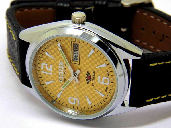 Citizen Automatic 8200 Movement stainless steel Japan Made 21 Jewels Men s Wrist Watch
