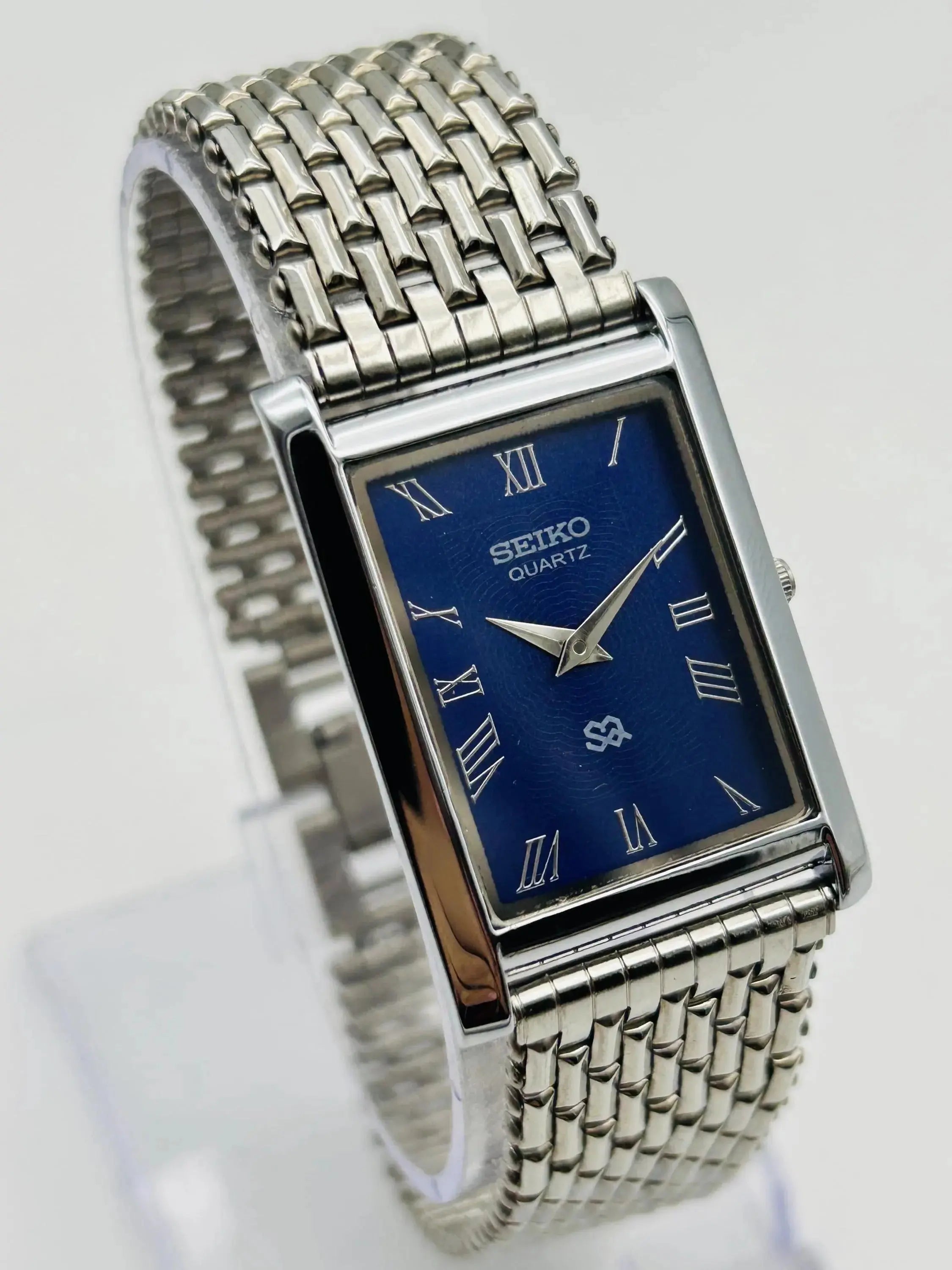 Seiko Tank Style Roman Dial Watch – Slim Classic Men Dress Watch National Watches