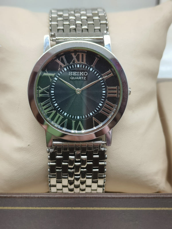 Seiko Quartz Watch – Japanese Miyota Movement, Stainless Steel Case