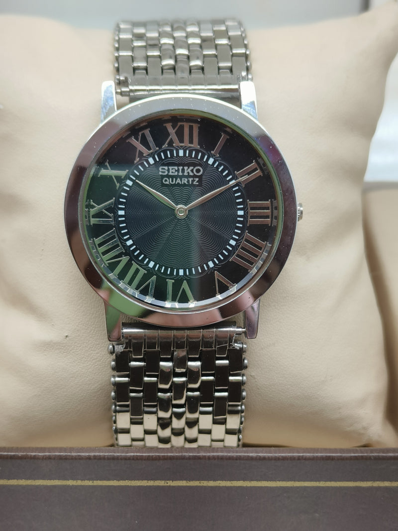 Seiko Quartz Watch – Japanese Miyota Movement, Stainless Steel Case