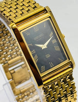 Seiko S23 Elegant Formal Watch – Classic Tank Style Quartz Men Watch National Watches